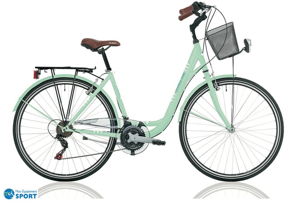 Vélo de Ville Femme Central Park 28 Pouces 18 Vitesses - Descheemaeker