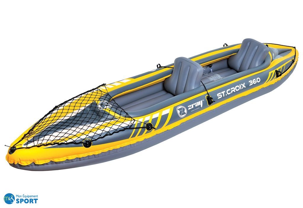 kayak gonflable pour débutants 2 personnes 350x78x52 cm - zray