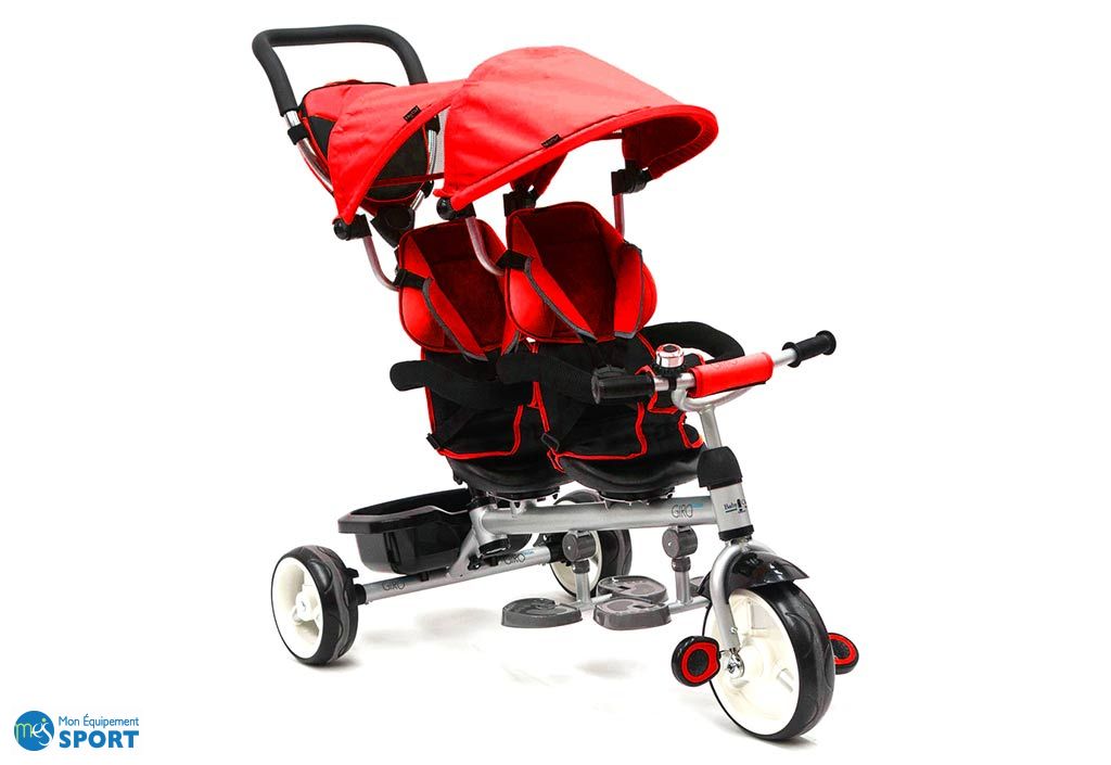Tricycle Double Bébé Évolutif Giro (pls coloris) QPlay
