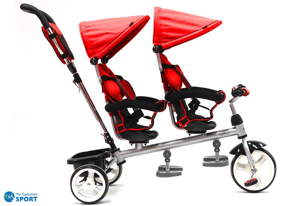 Tricycle Double Bebe Evolutif Giro Pls Coloris Qplay