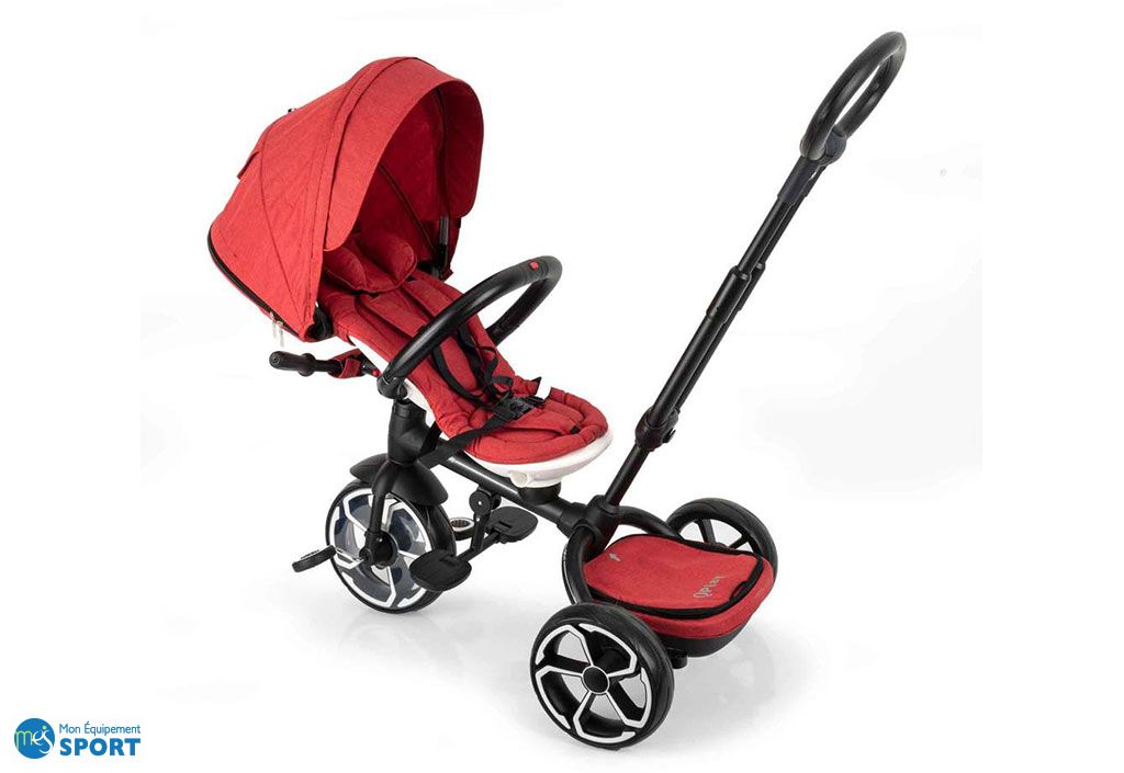 Tricycle Évolutif Bébé Prime avec Siège Rotatif à 360° (pls coloris