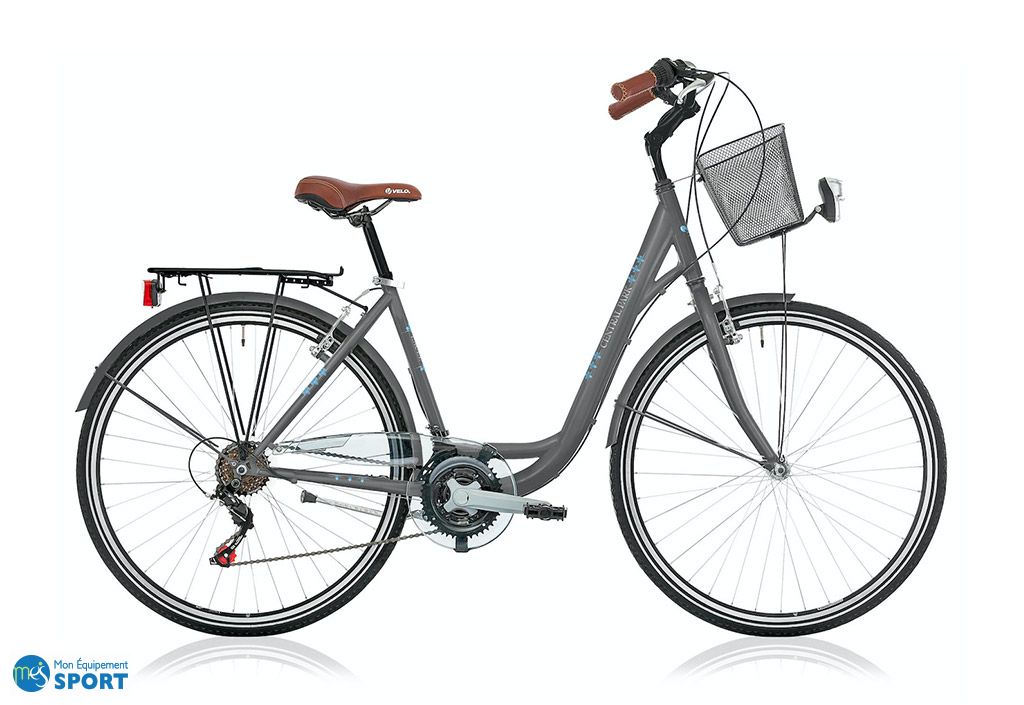 Velo De Ville Femme Central Park 28 Pouces 18 Vitesses Descheemaeker