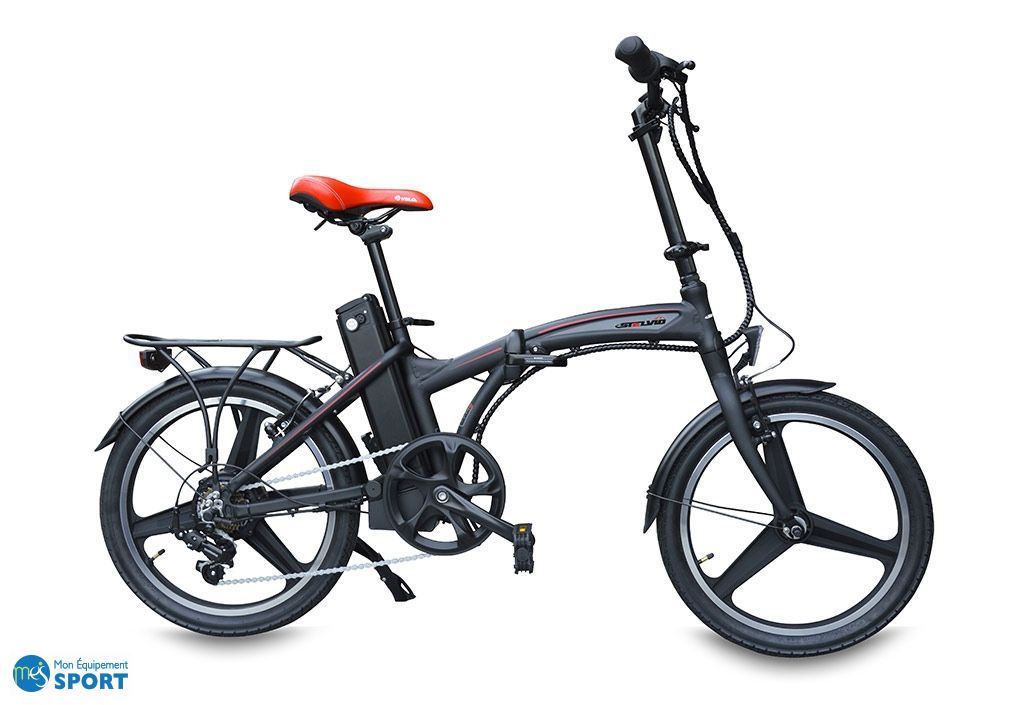 Vélo Electrique Pliable 36V 20 Pouces Noir et Rouge - E-challenger