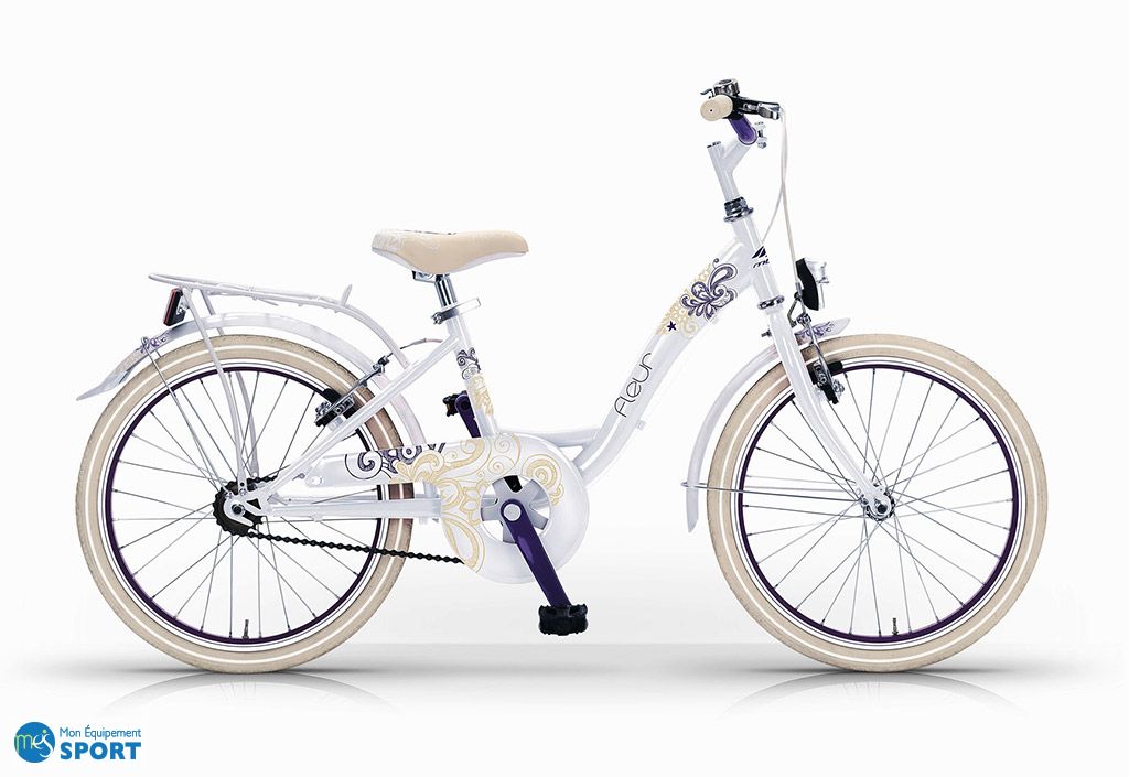 Velo De Ville Fille 24 Pouces Fleur 6 Vitesses Mbm