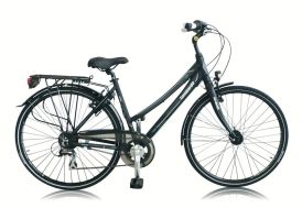 Vélo Beach Cruiser Femme Airbici 26" - Cadre Aluminium 6 Vitesses, Style Rétro Californien