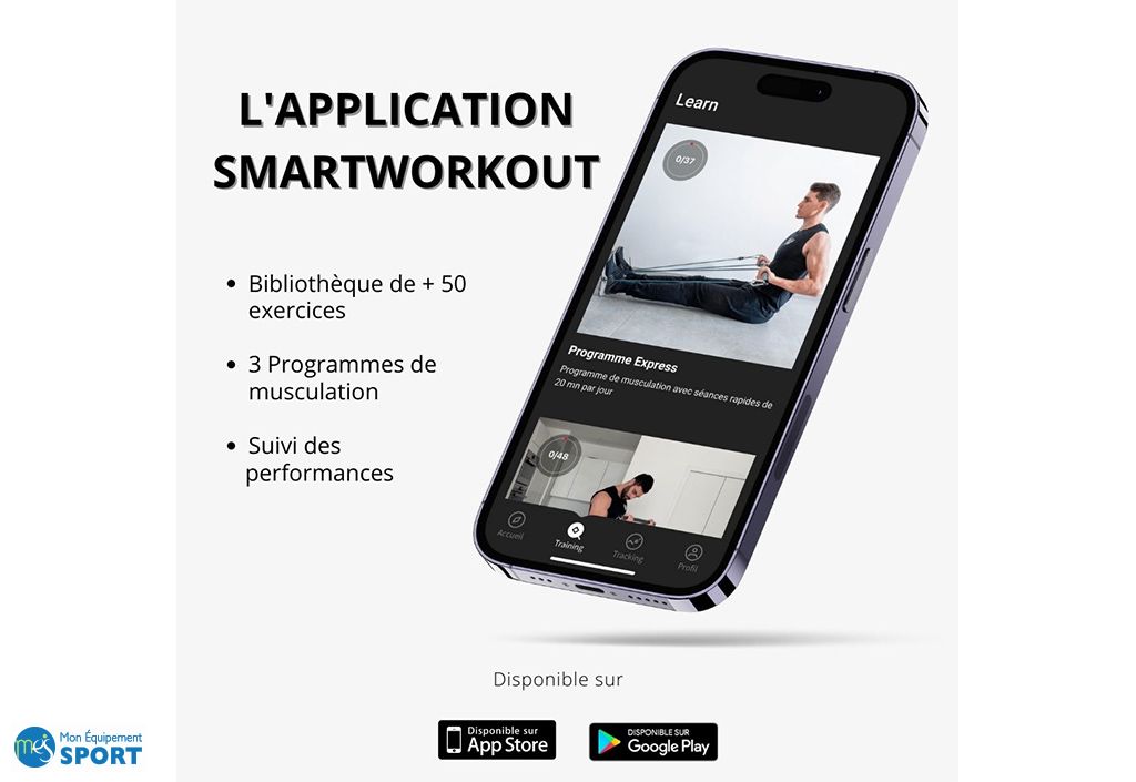 Kit d'entraînement élastiques de musculation SmartWorkout Elite -  SmartWorkout