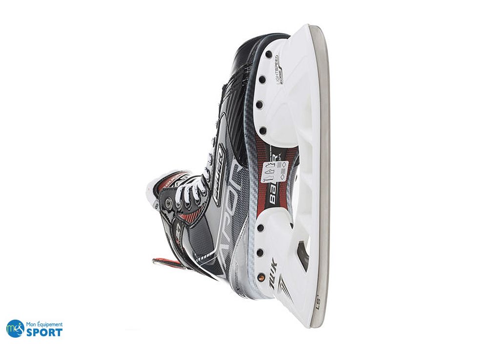 Bauer Patin à glace X Pro Senior (taille : 12.0 = 48.0, 900 noir/blanc/rouge
