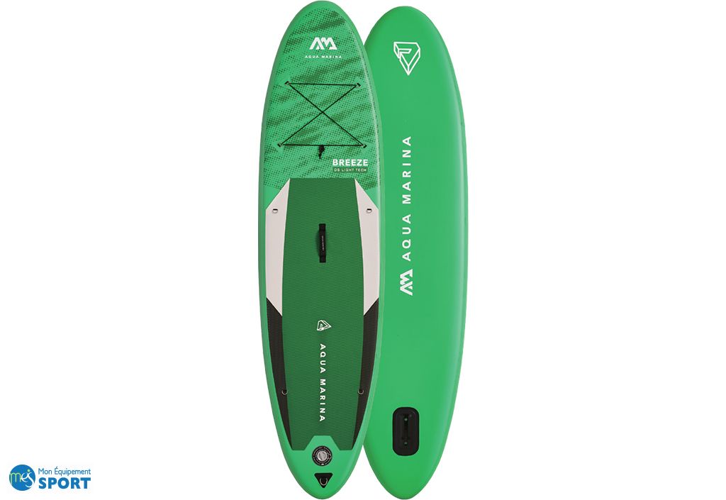 Planche De SUP Gonflable Aqua Marina Breeze 9'10 Blue Avec Pagaie En Carbone