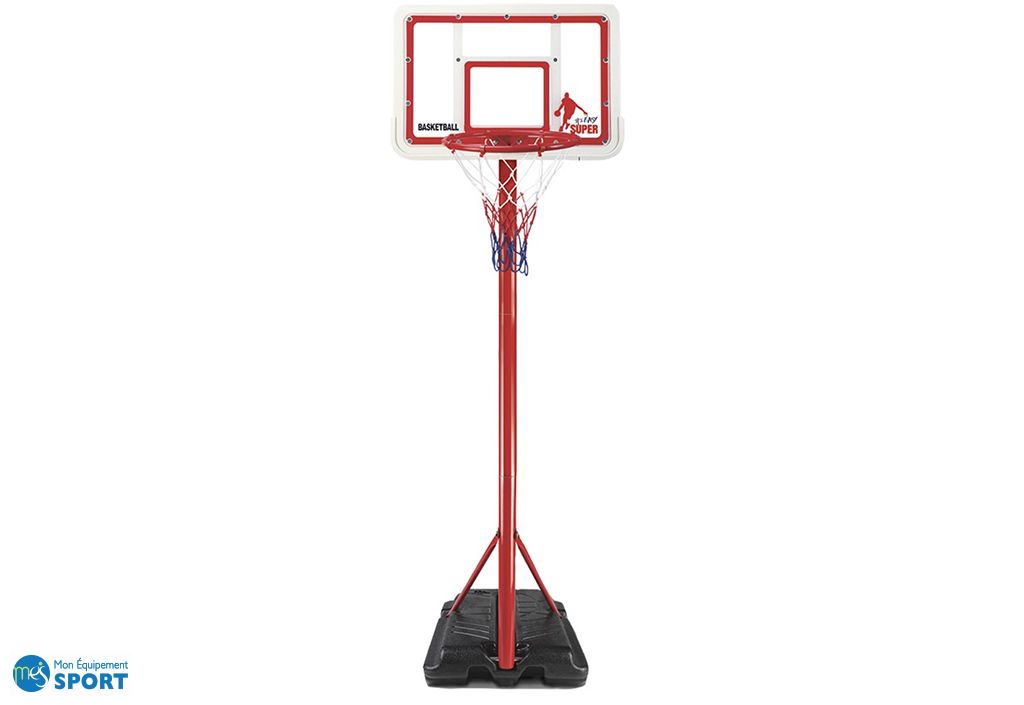 Panier Basket Enfant 4-en-1 Réglable - Avec Football Et Cerceaux - Pour Intérieur/extérieur - Bleu