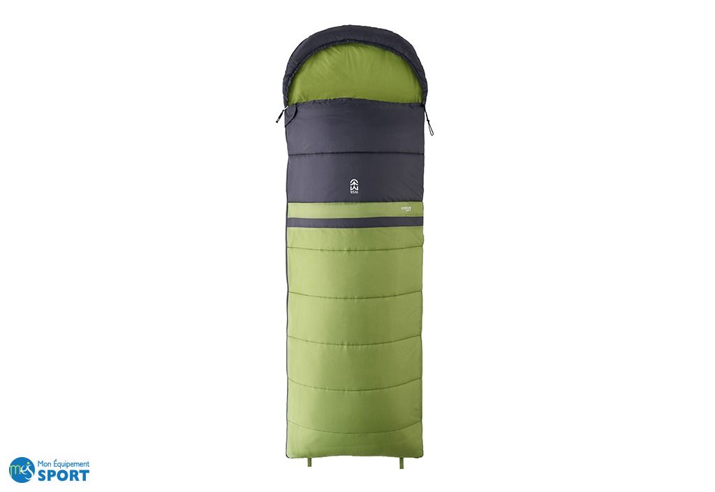 Sac De Couchage Confort C.A.O - Polyester 190T - Remplissage Coton 300g/m² - 180x75cm - Bleu