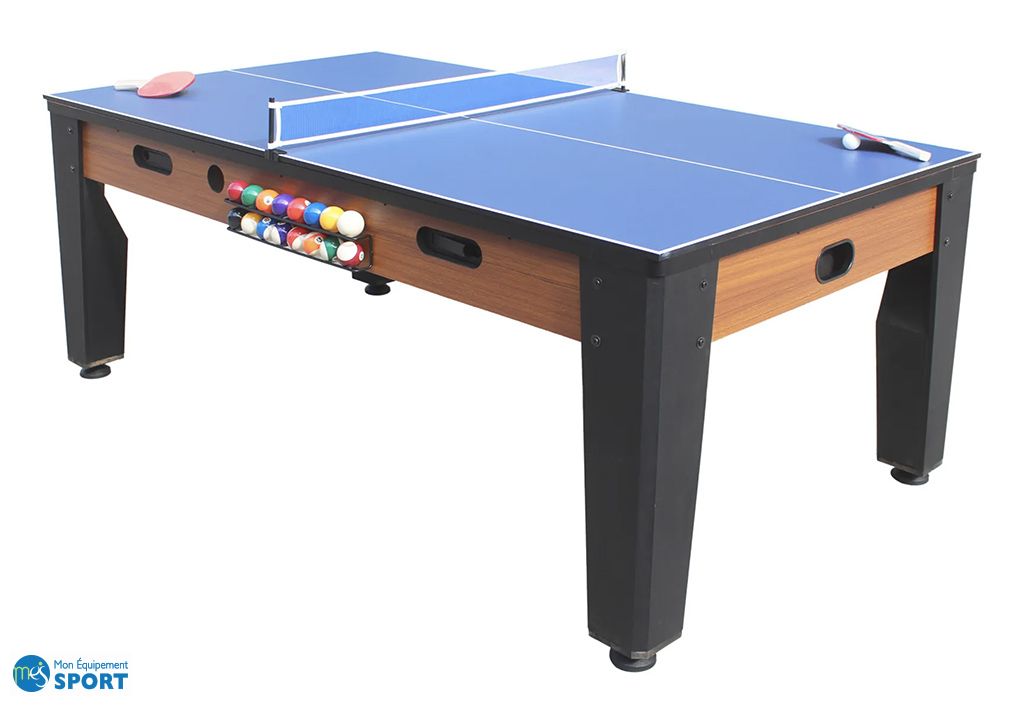 Table multi-jeux 3 en 1 billard et ping-pong en bois | Maisons du Monde