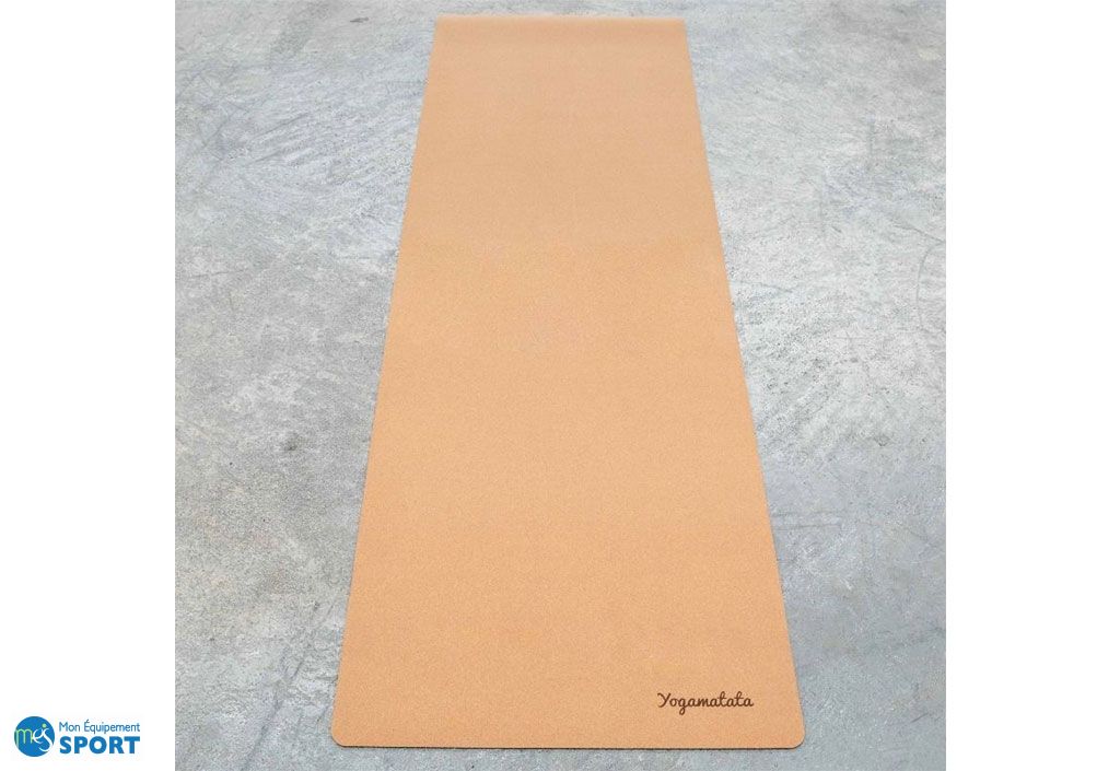 Tapis de yoga pliable XXL en liège et caoutchouc naturel - Yogamatata