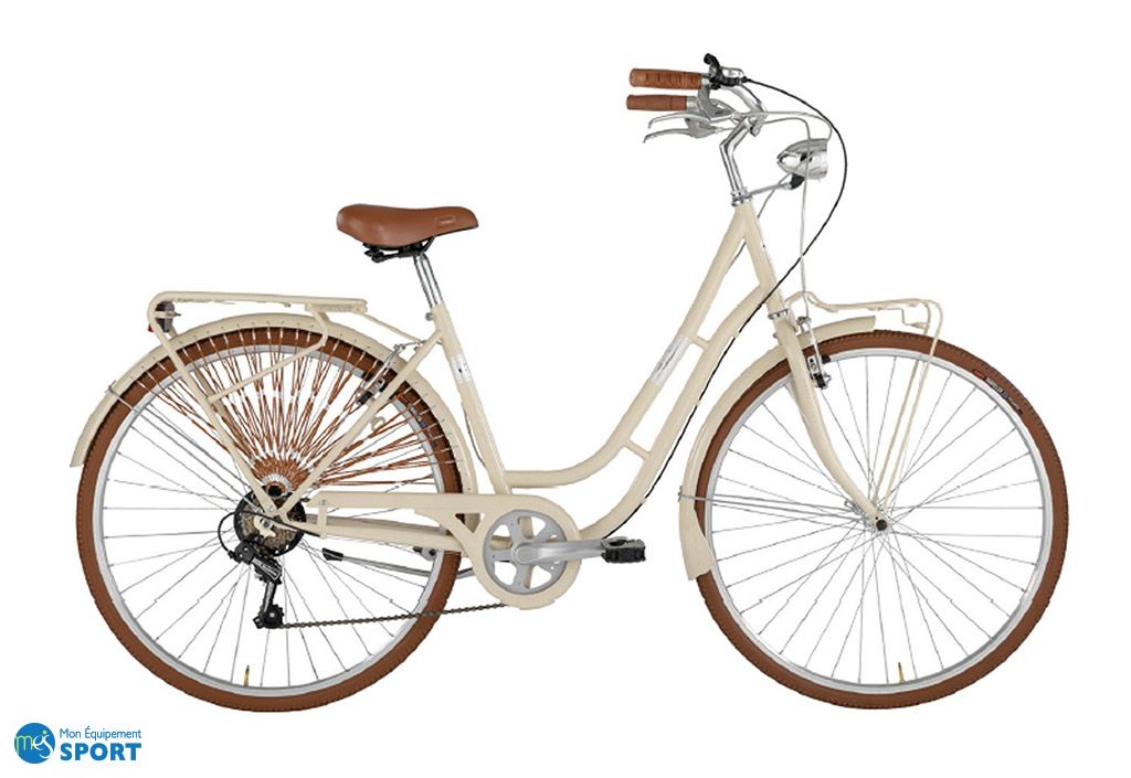 Velo de ville femme 28 pouces 6 vitesses Alpina Vintage America Alpina
