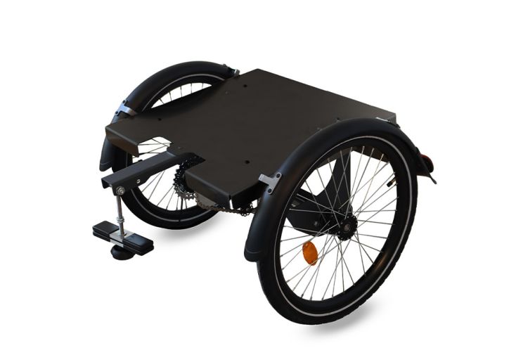 Kit remorque arrière vélo acier et aluminium 68 x 68 x 50 cm - B-Back