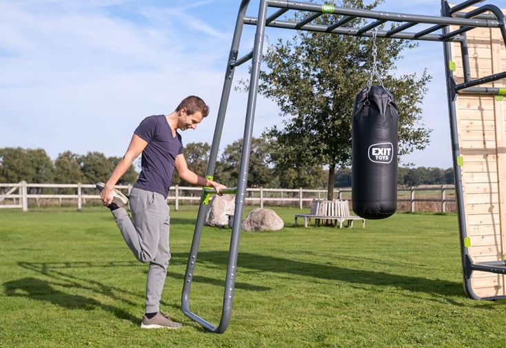 Barre fixe en acier galvanisé pour station de musculation – Monkeybar