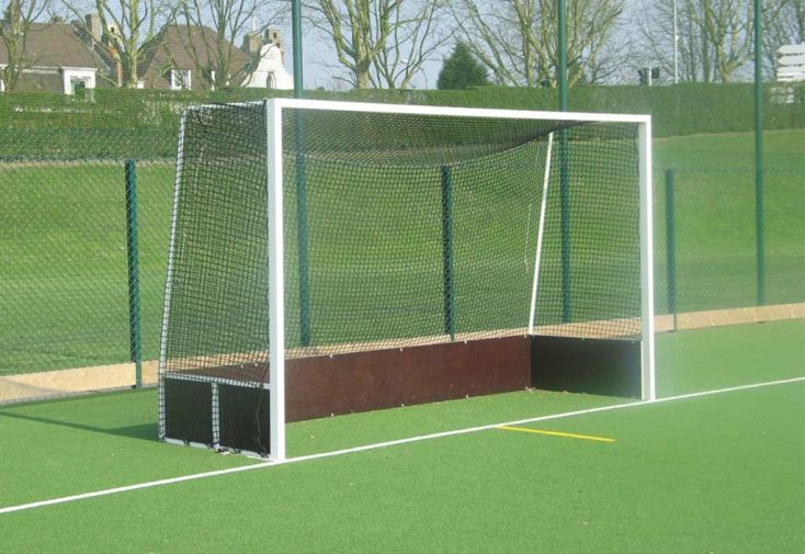 Paire de buts de hockey sur gazon aluminium plastifié - 3,66 x 2,14 m