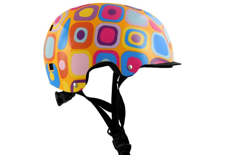 Casque de vélo à motifs en ABS avec boucle magnétique - Ply