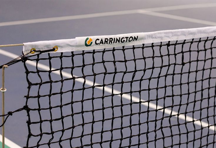 Filet de tennis maille double 3 mm et bande polyester – 12,7 x 1,07 m