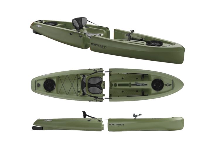Kayak sit-on-top modulable de pêche Mojito Angler – solo - Point 65°N