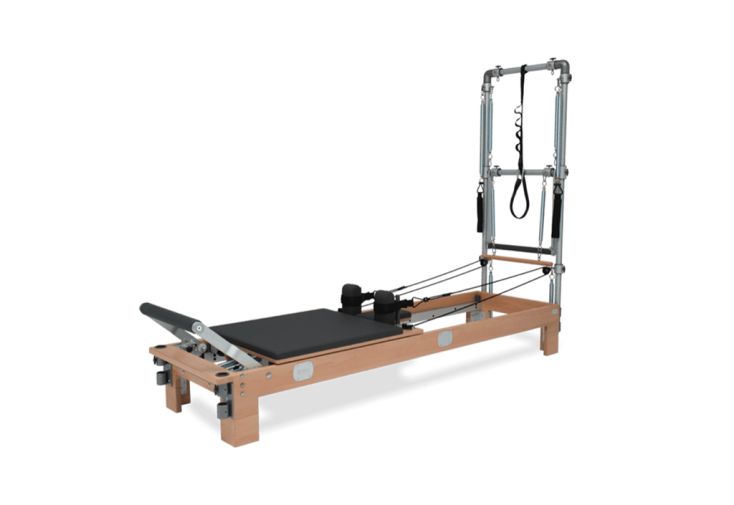 Réformateur Pilates Pliable - Machine D'entraînement à Ressorts, Capacité 136 Kg, Dimensions 105x55x24 Cm, Gris/noir - 9