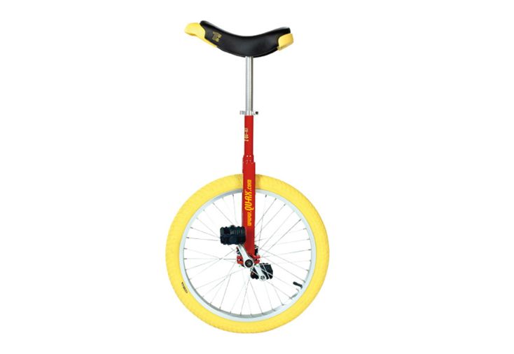 Monocycle de 20’’ en acier rouge et jaune – Luxus