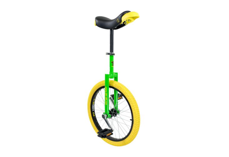 Monocycle de 20’’ en acier vert et jaune – Luxus