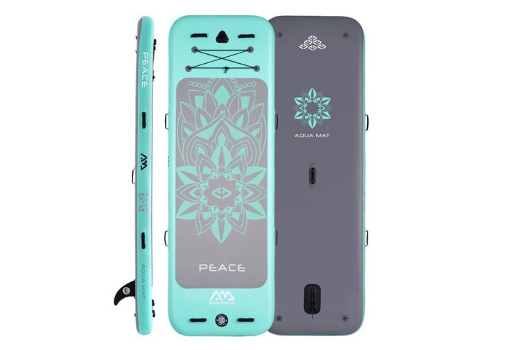 Paddle gonflable pour fitness et yoga sur eau - Peace