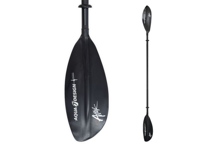 Pagaie double pour kayak en aluminium noir – Attak 1
