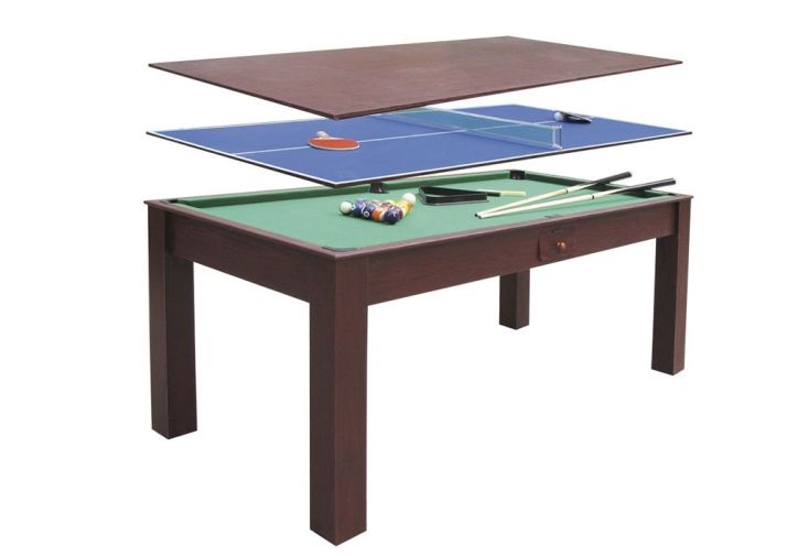 Table à manger + billard + ping pong 184x91x78 cm