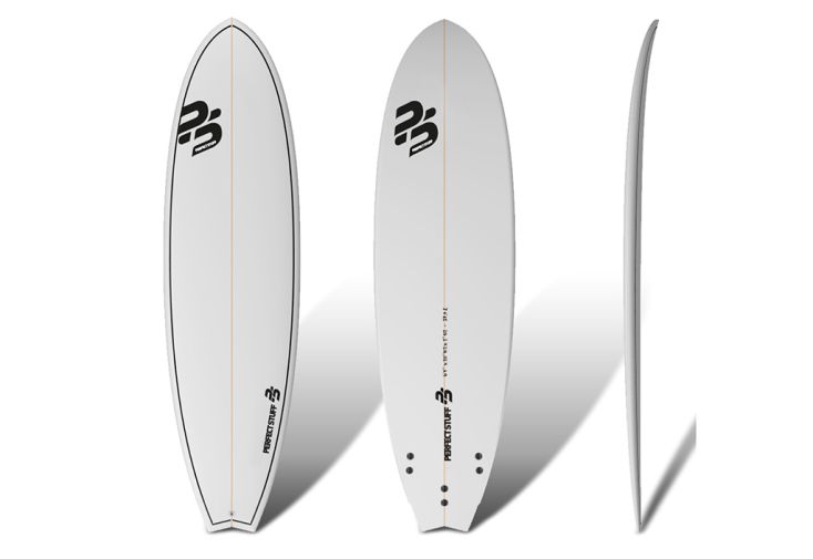 Planche de surf fish en époxy 6’4 Fish Clear