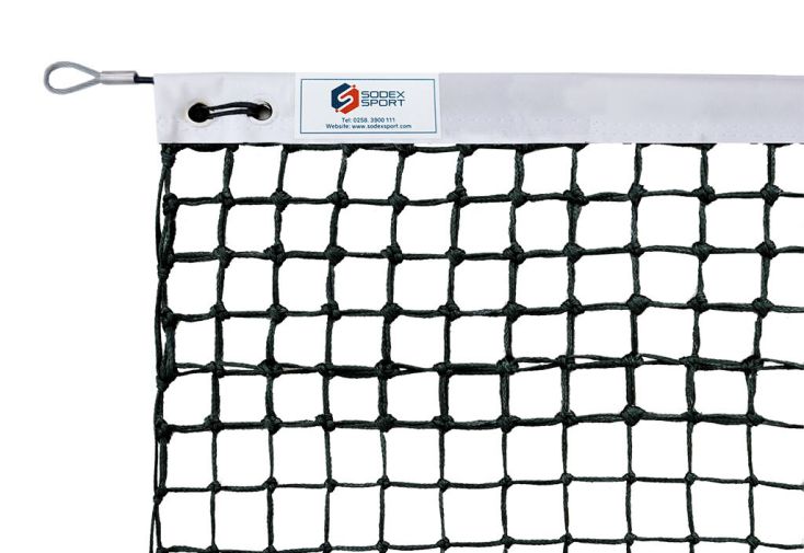 Filet de tennis tressé avec 6 mailles doubles – 12,70 m x 1,07 m