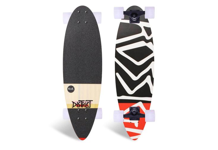 Skate cruiser snowboard upcyclé Long Cruiser – édition limitée