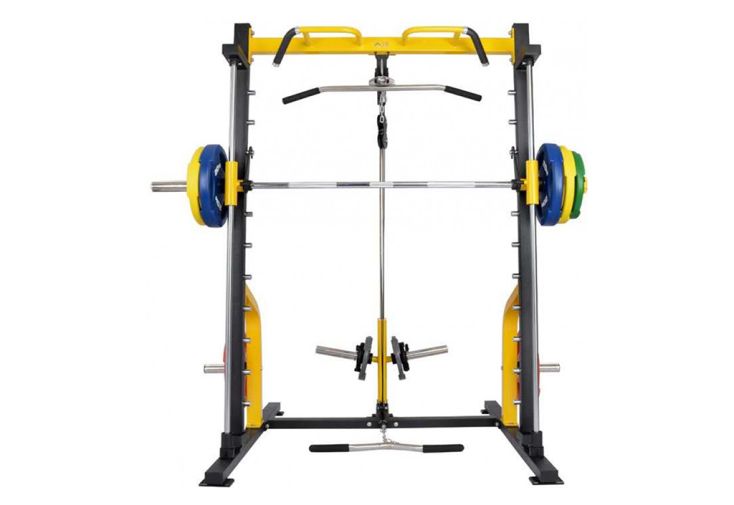 Smith machine avec barre guidée, poulie haute et basse – Atletis II