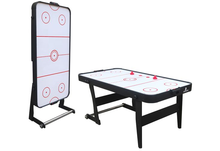 Table de air hockey pliable en bois – 183 x 91 x 79 cm