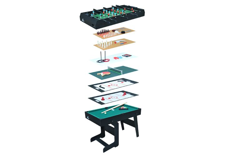 Table multi jeux 16 jeux en 1 en bois – 119 x 61 x 81 cm