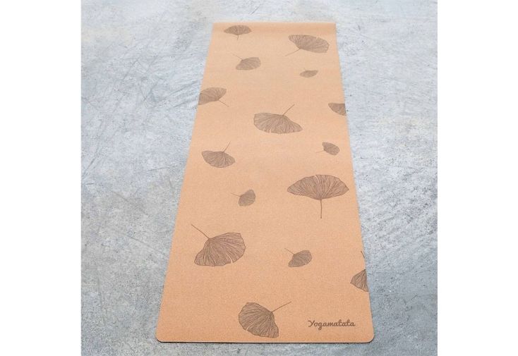 Tapis de yoga pliable en caoutchouc et liège naturel