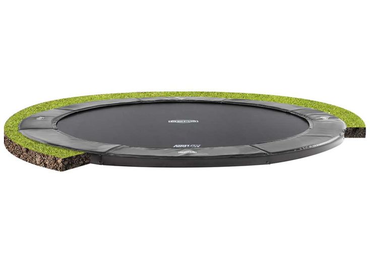 Trampoline Sportif FlatGround Elite Gris (pls dimensions)