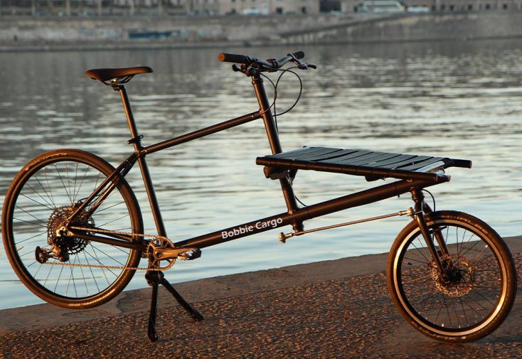 Vélo cargo biporteur Coursier - 200 x 45 x 100 cm