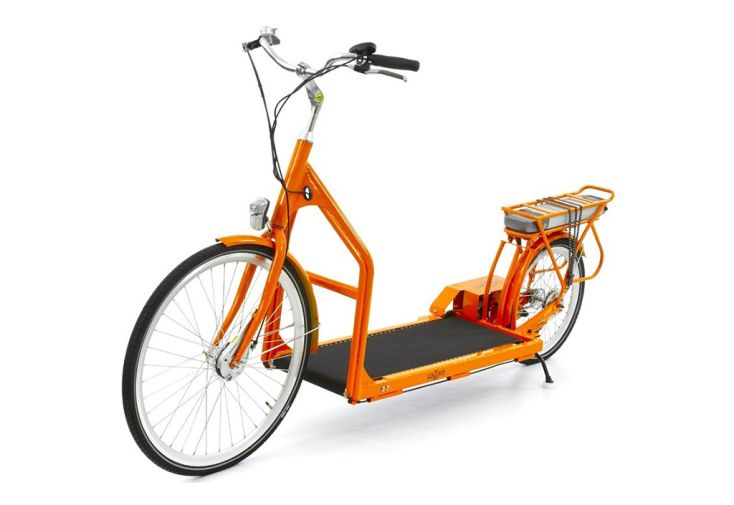 Vélo électrique de marche en acier - Orange