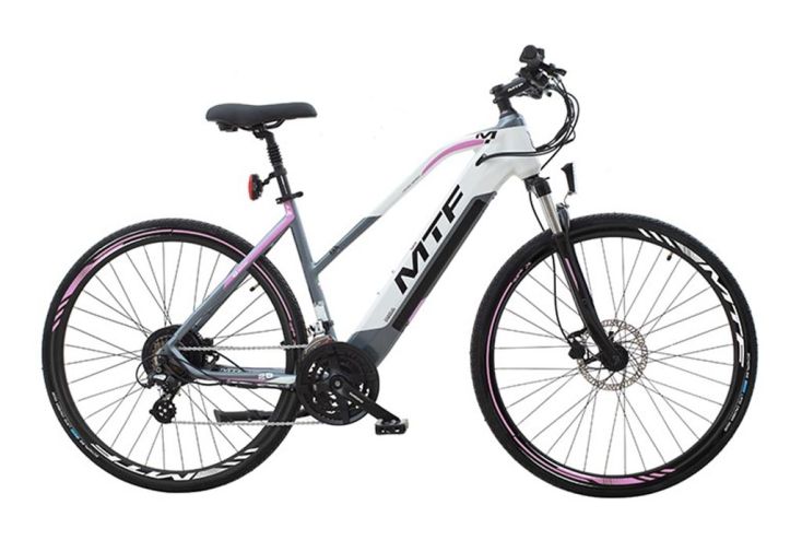 Vélo électrique trekking femme 28 pouces 21 vitesses - 250 W / 36 V / 14,5 Ah