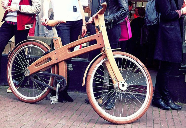 Vélo de ville en bois de chêne 26 pouces