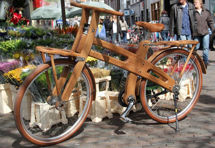 Vélo de ville Twin en chêne durable 26 pouces