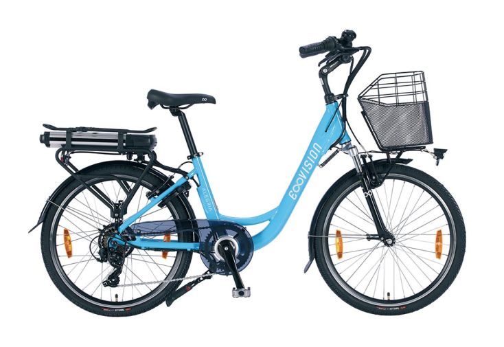 Vélo de ville électrique 24 pouces Alegria 250 W – 36 V / 14 Ah