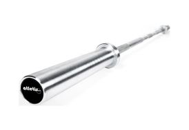 Barre olympique 20 kg 220 cm 28 mm en chrome dur Atletisport A-BOB