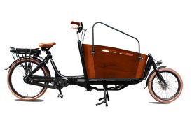 Biporteur Rétro Électrique Carry 2 20"/26" noir et brun