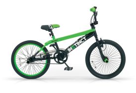 BMX enfant cadre en acier vert et roues 20 pouces