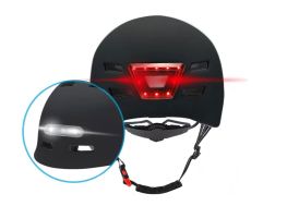 Casque vélo noir Beeper avec éclairages LED avant et arrière