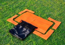 Lignes et angles de marque au sol football
