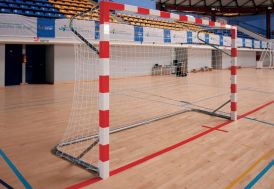 Paire de buts de futsal/handball en aluminium et métal
