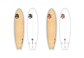 Perfect stuff planche de surf fish 6'0 en bambou epoxy